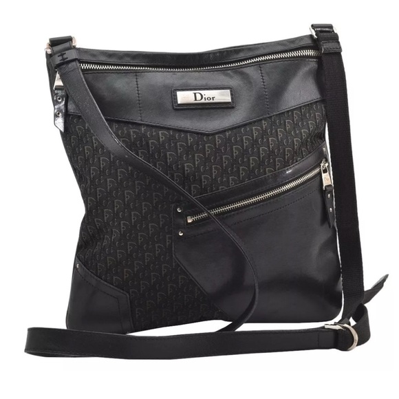 Christian Dior Trotter Canvas & Leather Crossbody - Picture 1 of 12